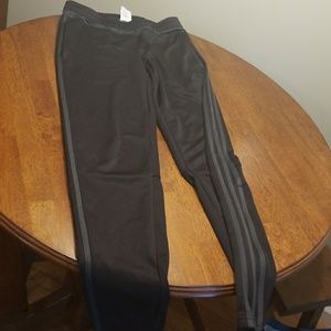 Adidas gray stripe soccer pants